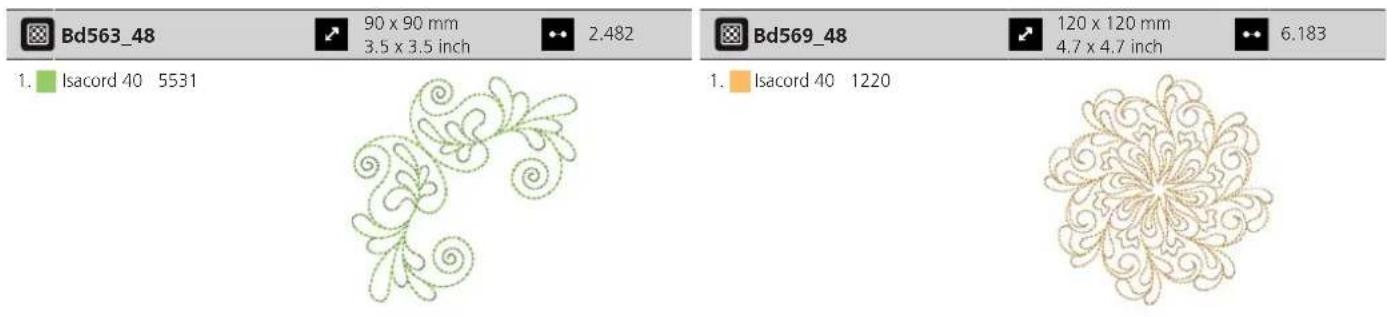 BERNINA 570 QE E - Motif de quilt - 6