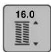 BERNINA 570 QE E - Détérminer la longueur de boutonnière avec le pied trâneau pour boutonnière #3A - 4