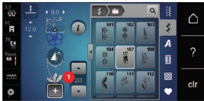 BERNINA 570 QE E - Modification d'un motif individuel - 1