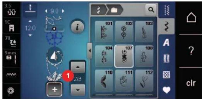 BERNINA 570 QE E - Effacer un motif de point unique - 1