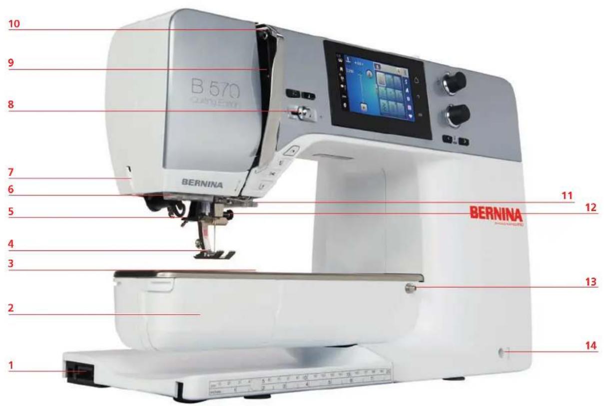 BERNINA 570 QE E - Aperçu devant - 1