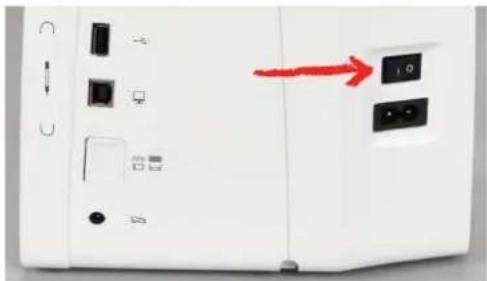 BERNINA 570 QE E - Allumer la machine - 1