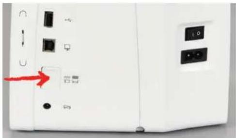 BERNINA 535 E - Escamoter la griffe d'entrainment - 1