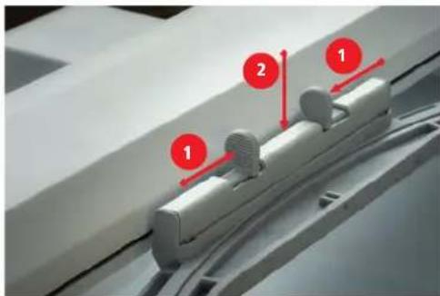 BERNINA 535 E - Monter le cadre de broderie - 1