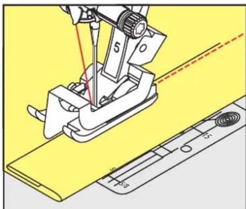 BERNINA 535 E - Coudre un bord d'ourlet - 1