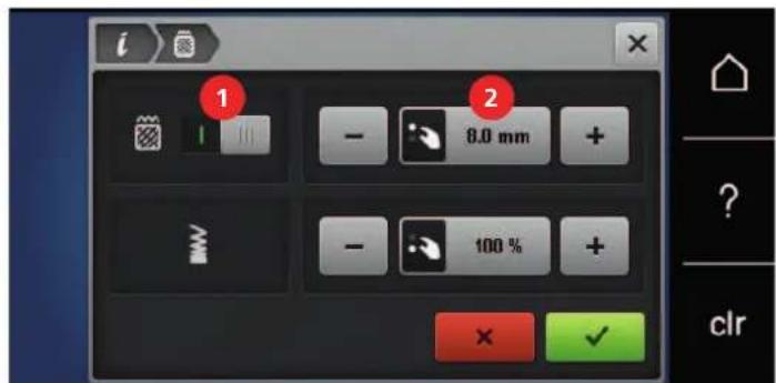 BERNINA 535 E - Modifier le type de point - 3