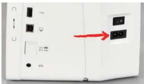 BERNINA 535 E - Connector la machine - 1