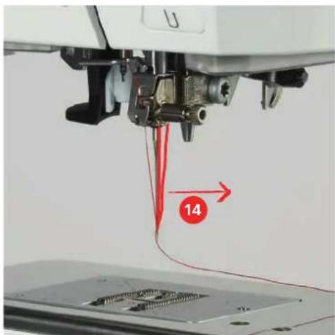BERNINA 770 QE PLUS - Enfiler le fil supérieur - 6