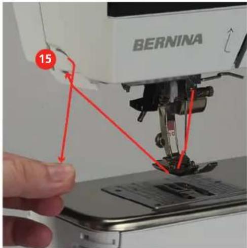 BERNINA 770 QE PLUS - Enfiler le fil supérieur - 7