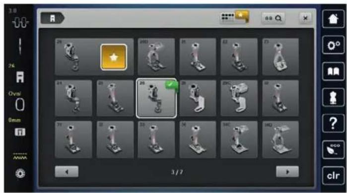 BERNINA 770 QE PLUS - Sélectionner le pied pour broderie dans l'interface utilisateur - 2