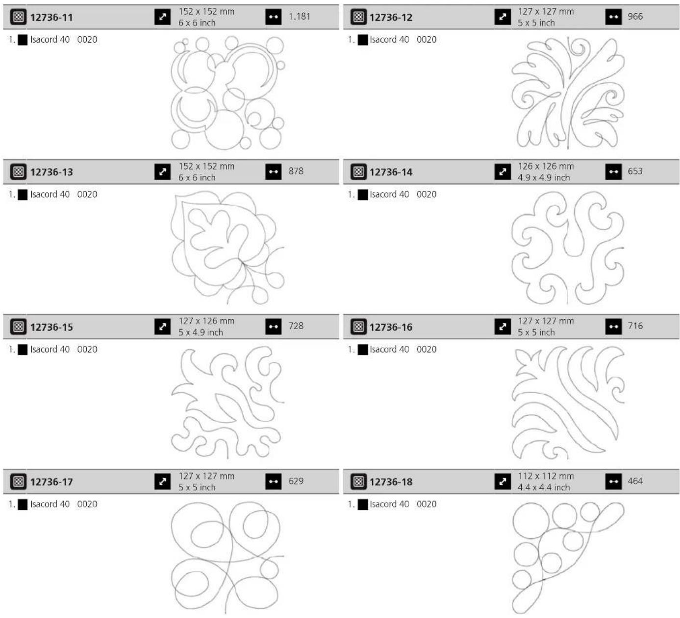 BERNINA 770 QE PLUS - Motif de quilt - 11