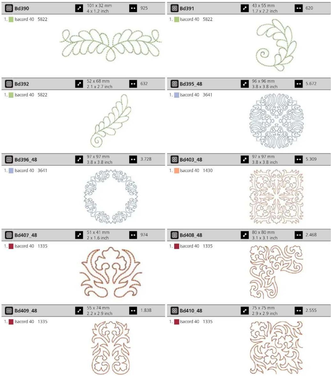 BERNINA 770 QE PLUS - Motif de quilt - 3
