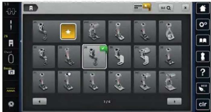 BERNINA 790 PLUS Crystal Edition - Selectionner le pied de broderie dans l'interface utilisateur - 3