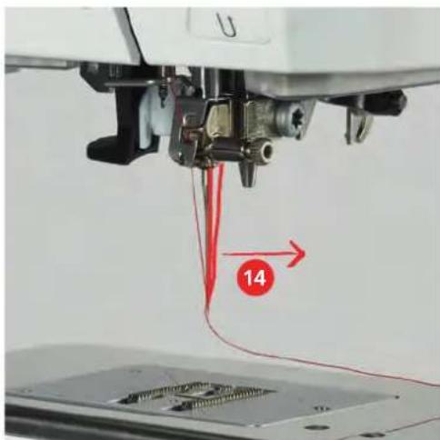 BERNINA 790 PLUS Crystal Edition - Enfilier le fil supérieur - 6