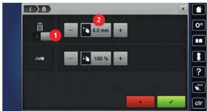 BERNINA 790 PLUS Crystal Edition - Modifier le type de point - 3