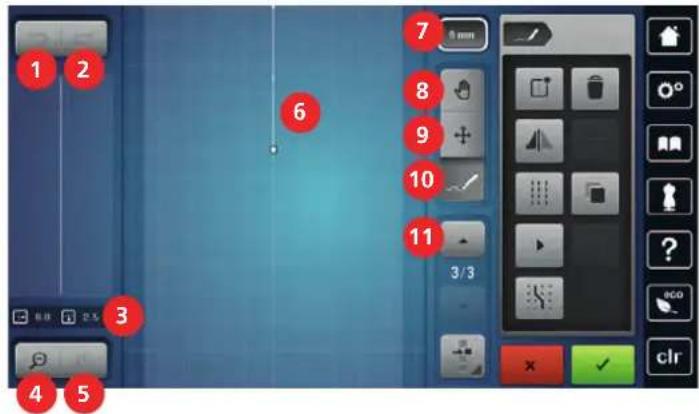 BERNINA 790 PLUS Crystal Edition - Designer de points - 1