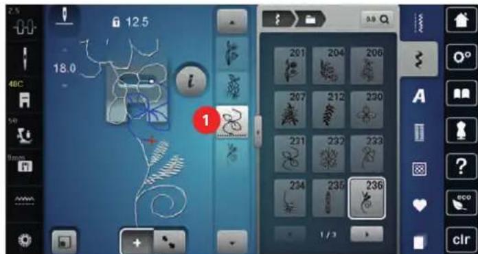 BERNINA 790 PLUS Crystal Edition - Effacer un motif de point unique - 4