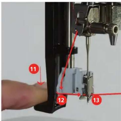 BERNINA 790 PLUS Crystal Edition - Enfilier le fil supérieur - 5