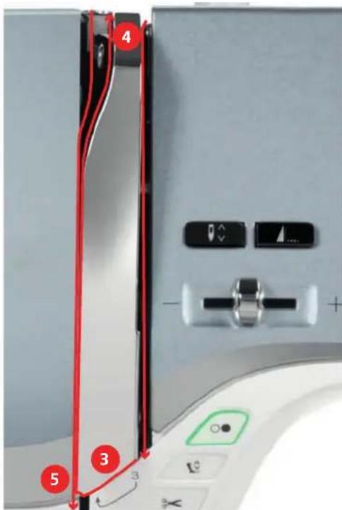 BERNINA 500 - Guider le fil jusqu'à l'aignille - 2