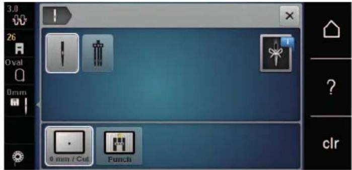 BERNINA 500 - Selectionner l'aiguille à broder dans l'interface utilisateur - 2