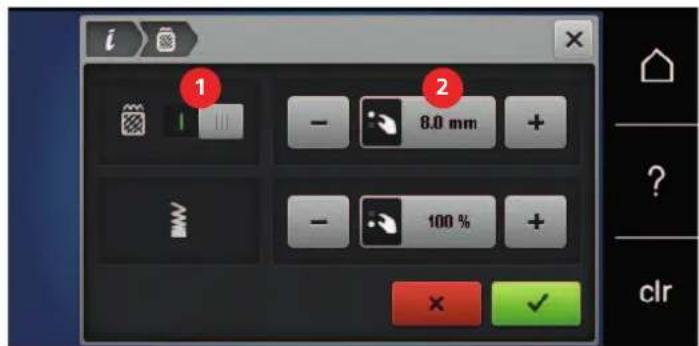 BERNINA 500 - Modifier le type de point - 3