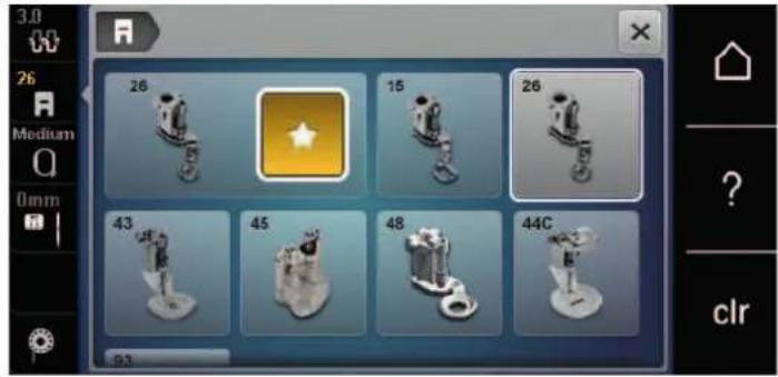 BERNINA 500 - Selectionner le pied de broderie dans l'interface utilisateur - 2