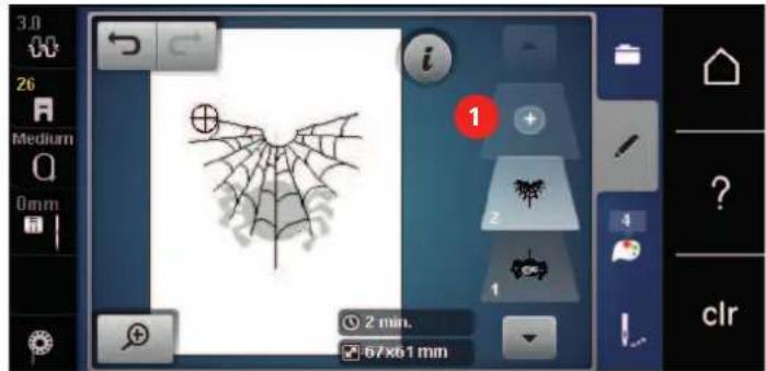 BERNINA 500 - Combiner des motifs de broderie - 2