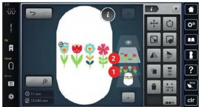 BERNINA 700 E - Dupliquer le motif de broderie - 3