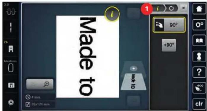 BERNINA 700 E - Modifier les mots/phrases - 4