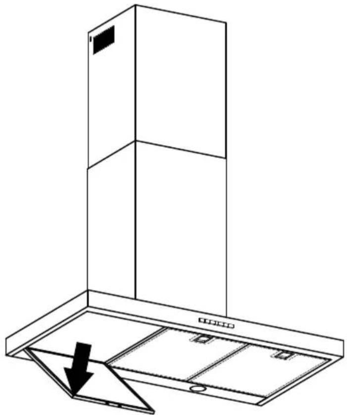 Fisher & Paykel HC24DTXB2_N - Removing the aluminum filters: - 1