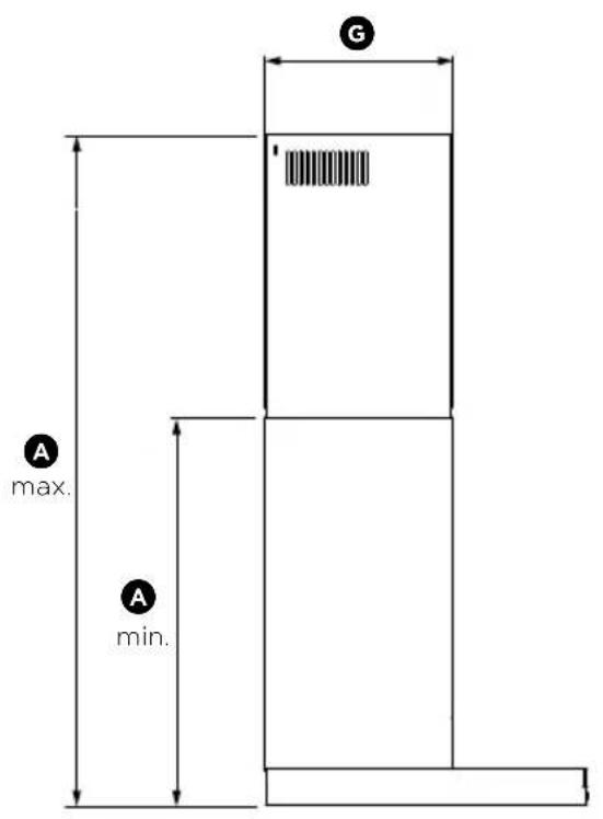 Fisher & Paykel HC24DTXB2_N - Dimensions du produit - 2