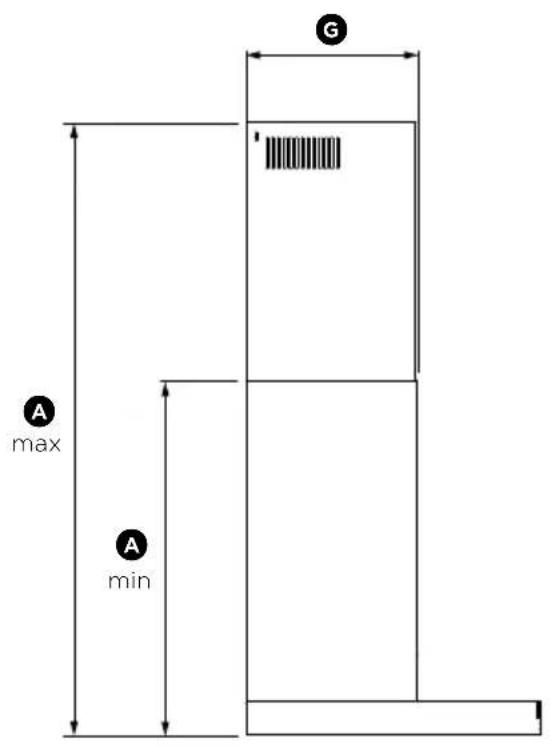 Fisher & Paykel HC24DTXB2_N - Product dimensions - 2