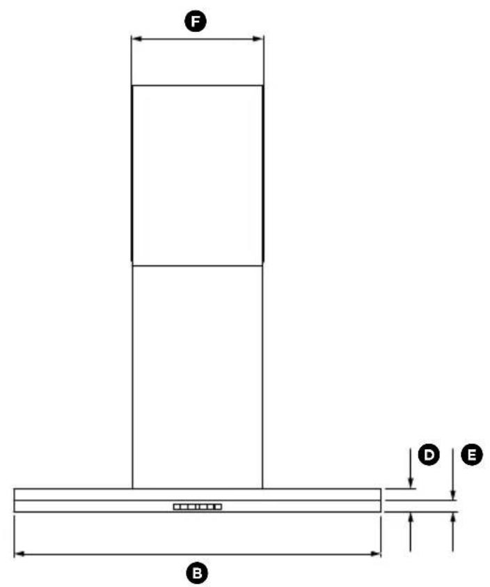 Fisher & Paykel HC24DTXB2_N - Dimensions du produit - 3