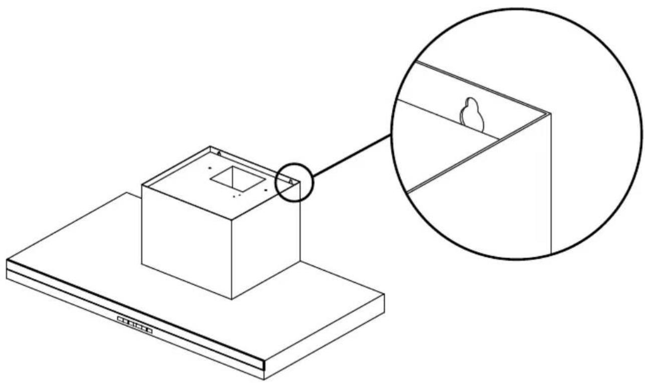 Fisher & Paykel HC24DTXB2_N - Installez l'adaptateur de conduit et le boitier deraccordement d'alimentation à la hotte de ventilation - 3