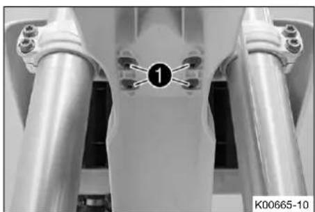 HUSQVARNA TC 50 (2021) - Déposer le garde-boue avant - 1