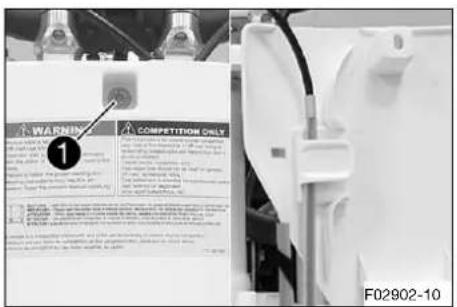 HUSQVARNA TC 50 (2021) - Déposer la plaque frontale - 1