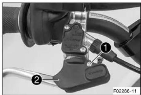HUSQVARNA TC 50 (2021) - Régler la position de base du levier de frein à main - 1