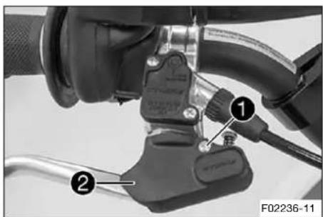 HUSQVARNA TC 50 (2021) - Régler la position de base du levier de frein à main - 4