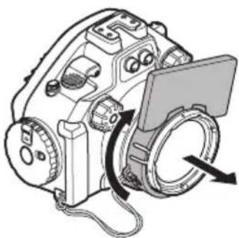 OLYMPUS PTEP13 - Entfernen des Diffusors (mit Anschlussadapter) von dem Gehäuse - 1