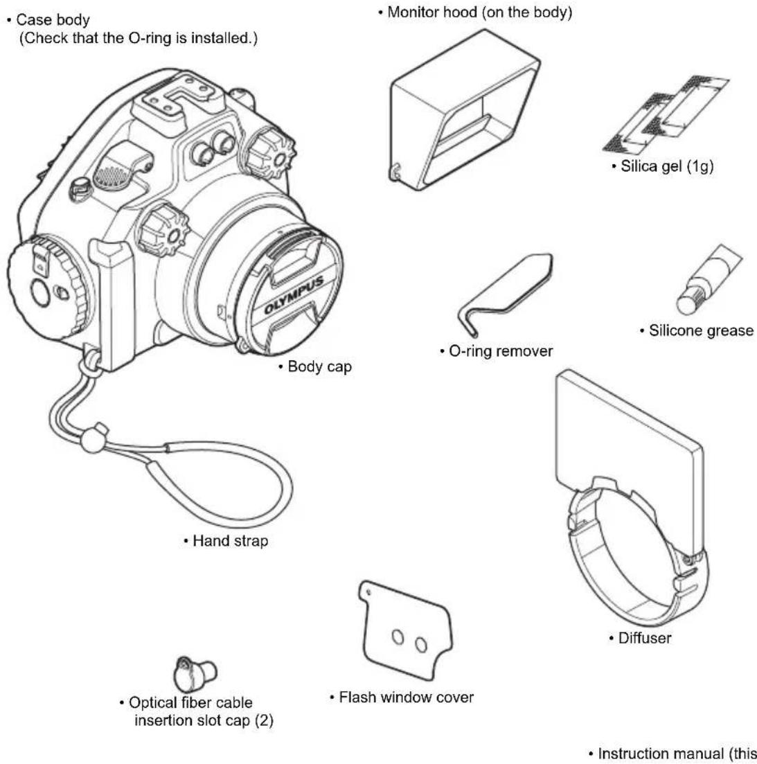 OLYMPUS PTEP13 - Check the contents of the package - 1
