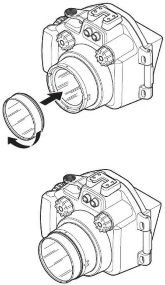 OLYMPUS PTEP13 - Installation de l'objectif de conversion sous-marin - 1