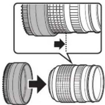 OLYMPUS PTEP14 - Bereiten Sie das Objektiv vor. - 1