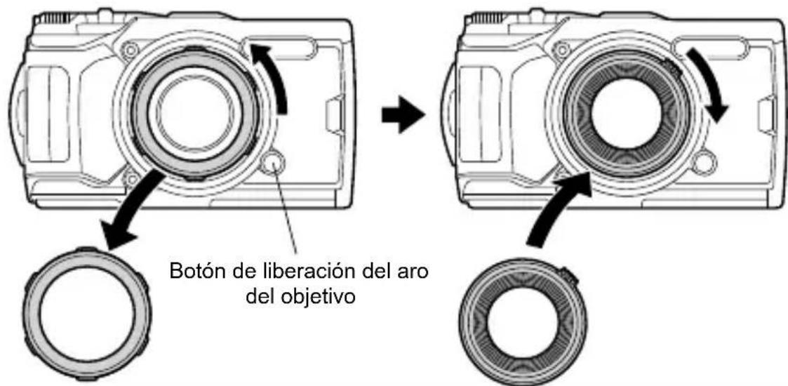 OLYMPUS PT058 - Fije el anillo antirrefl ectante a la CAMERA digital - 1