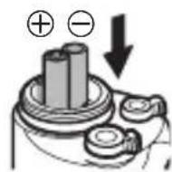 OLYMPUS UFL1 - Insertion des piles - 2