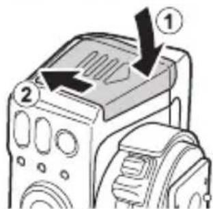 OLYMPUS FRWR - Inserción de las pilas - 3