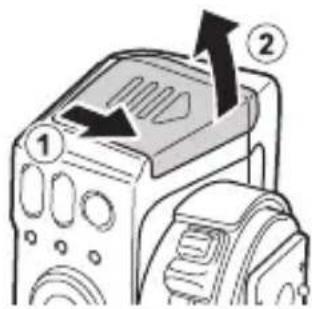 OLYMPUS FRWR - Einlagen der Batterien - 1