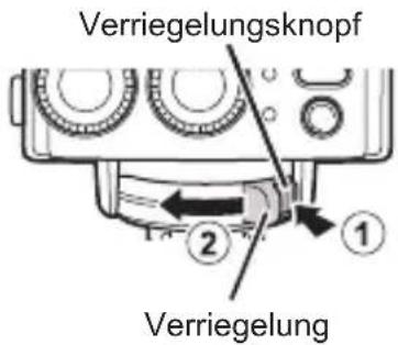 OLYMPUS FRWR - Einlagen der Batterien - 4