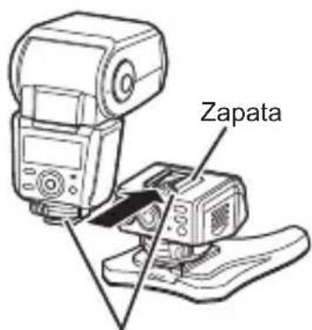 OLYMPUS FRWR - Colocacion del flash en el receptor inalámbrico - 1