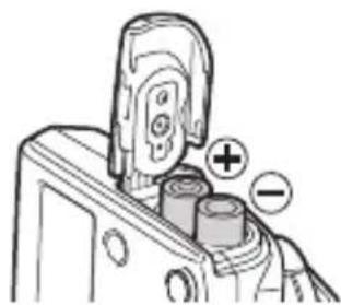 OLYMPUS FCWR - Inserting the batteries - 2