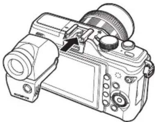 OLYMPUS PEN EPL2 - Utilisation du viseur électronique (vendu séparément) - 1